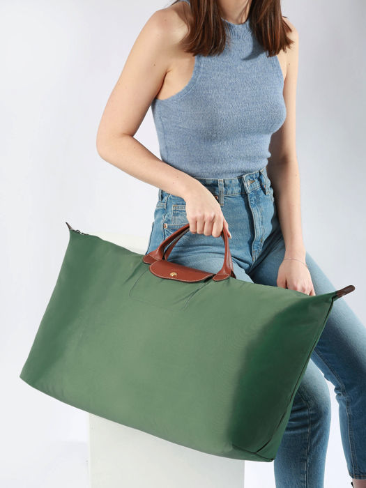 Longchamp Le pliage original Reistassen Groen